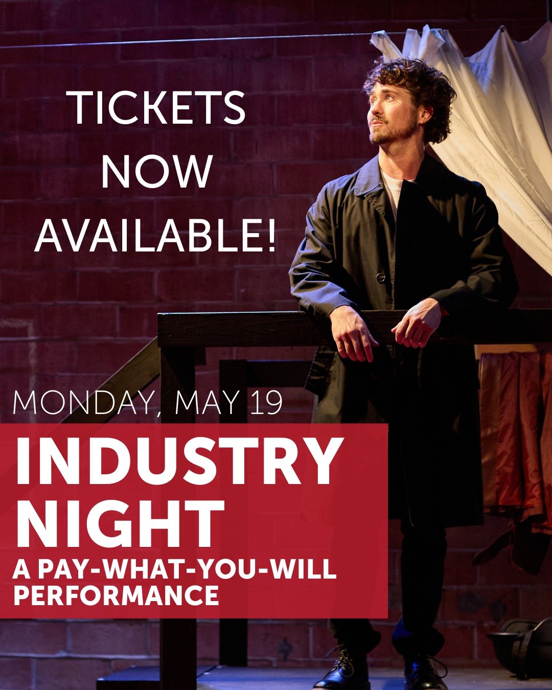 Tickets are now on sale for the Industry Night performance of BEDLAM'S HAMLET on Monday, May 19 at 7:30PM.
This Pay-What-You-Will performance is open to all. We especially invite Houston's spectacular theatre and artistic community to join us on thi