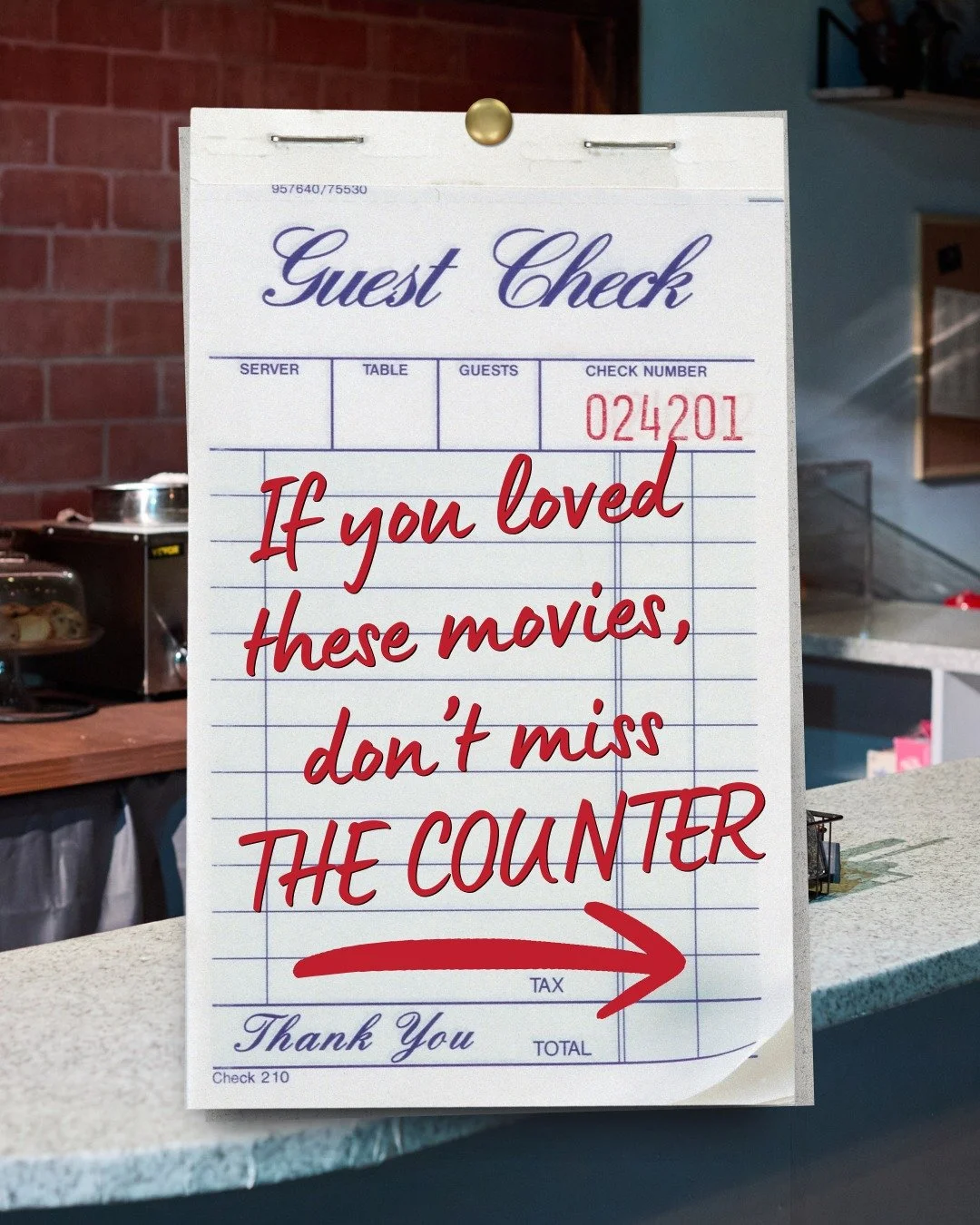If you love stories that are quietly funny, deeply human, and may even leave you a little more open-hearted&hellip; THE COUNTER is for you. Here are some popular movies that fit the vibe:

Lost in Translation (2003)

Manchester By The Sea (2016)

A M