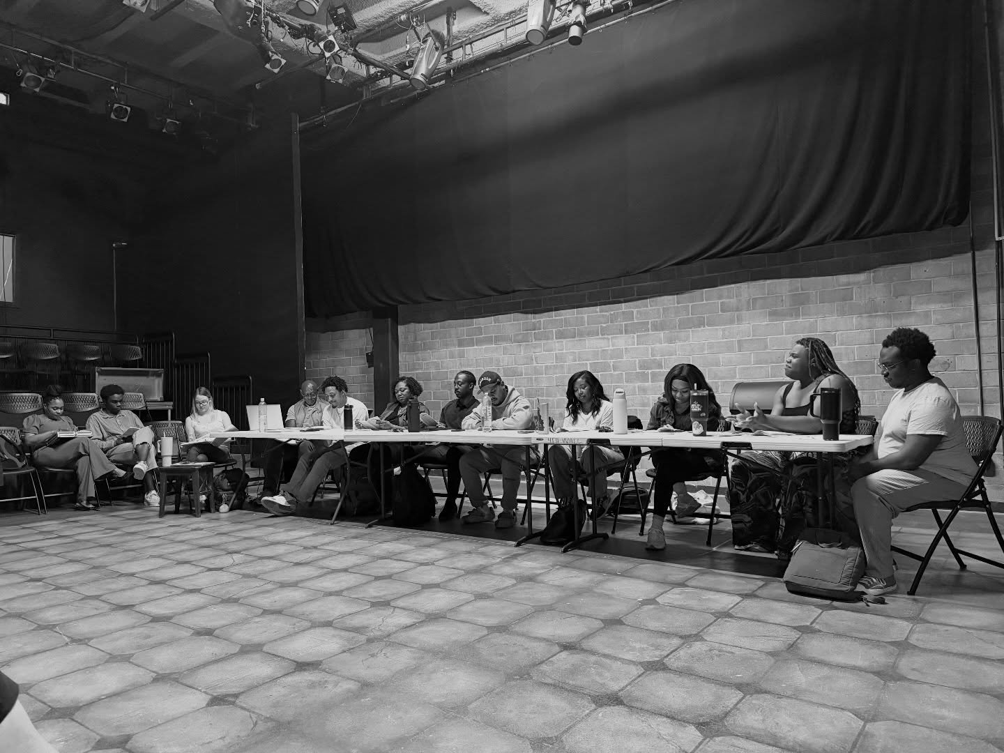 Rehearsals have begun for FAT HAM by James Ijames! 

This cast is bringing all of the talent and good vibes! Hope to see you at the show. 

Performances begin May 1!

#houstontheatre #theater #rehearsal #fatham