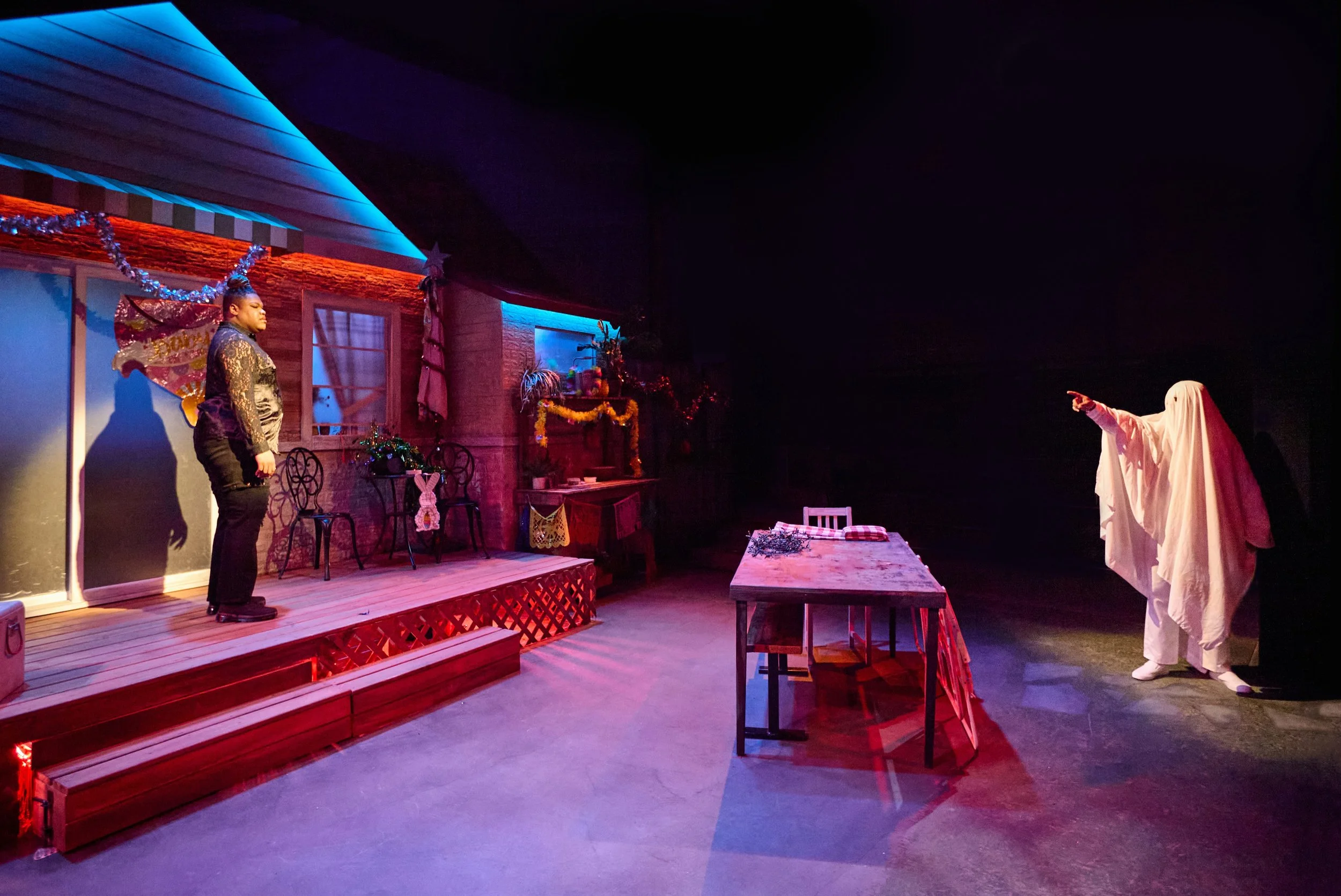 Juicy&rsquo;s daddy has got something to say! FAT HAM performances resume tonight. Join us for a hilarious time with all the right vibes! 

📸 @gabriellanissenphoto 

#houstontheatre