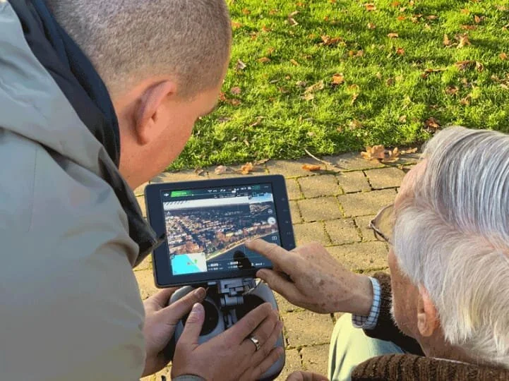 Drone photography and flying experience at Netley Court Care Home