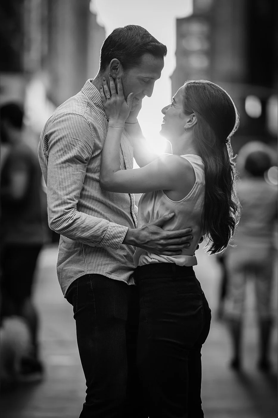 Sunset Wedding Proposal in Madison Square Park in New York City - New York, NY
