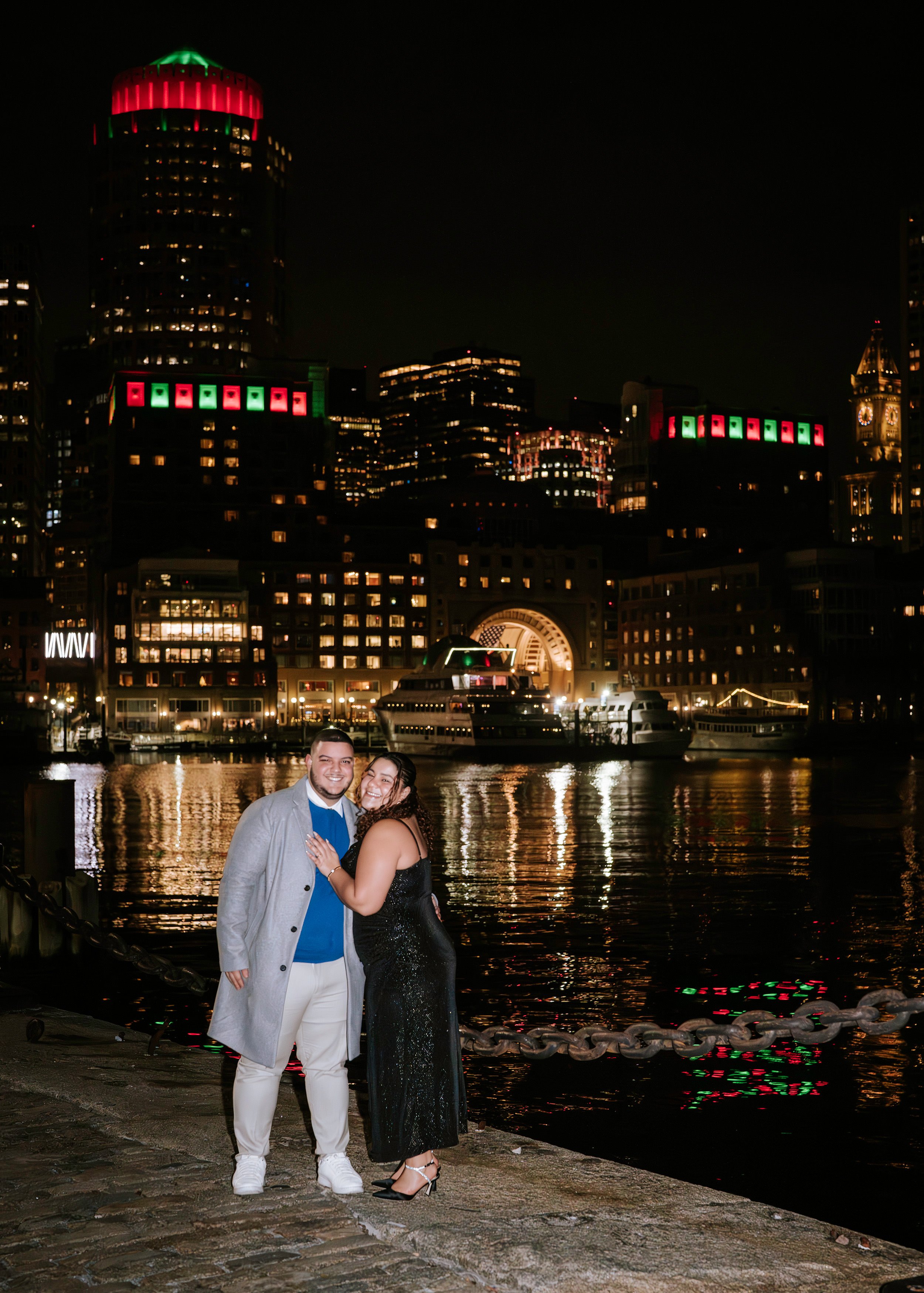 A Boston Seaport Holiday Engagement