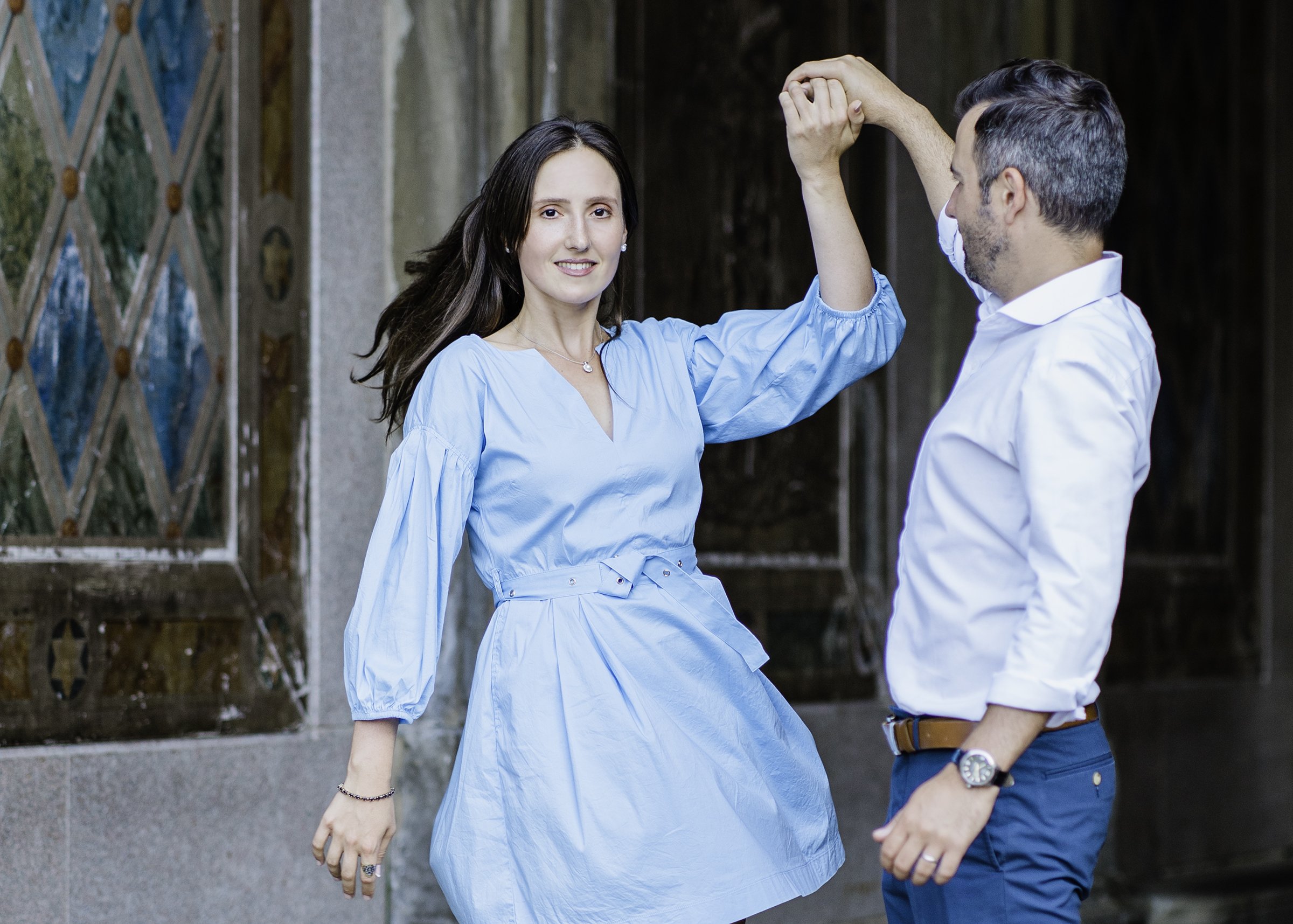 Engagement Photoshoot - Bethesda Terrace in Central Park, New York City - New York, NY