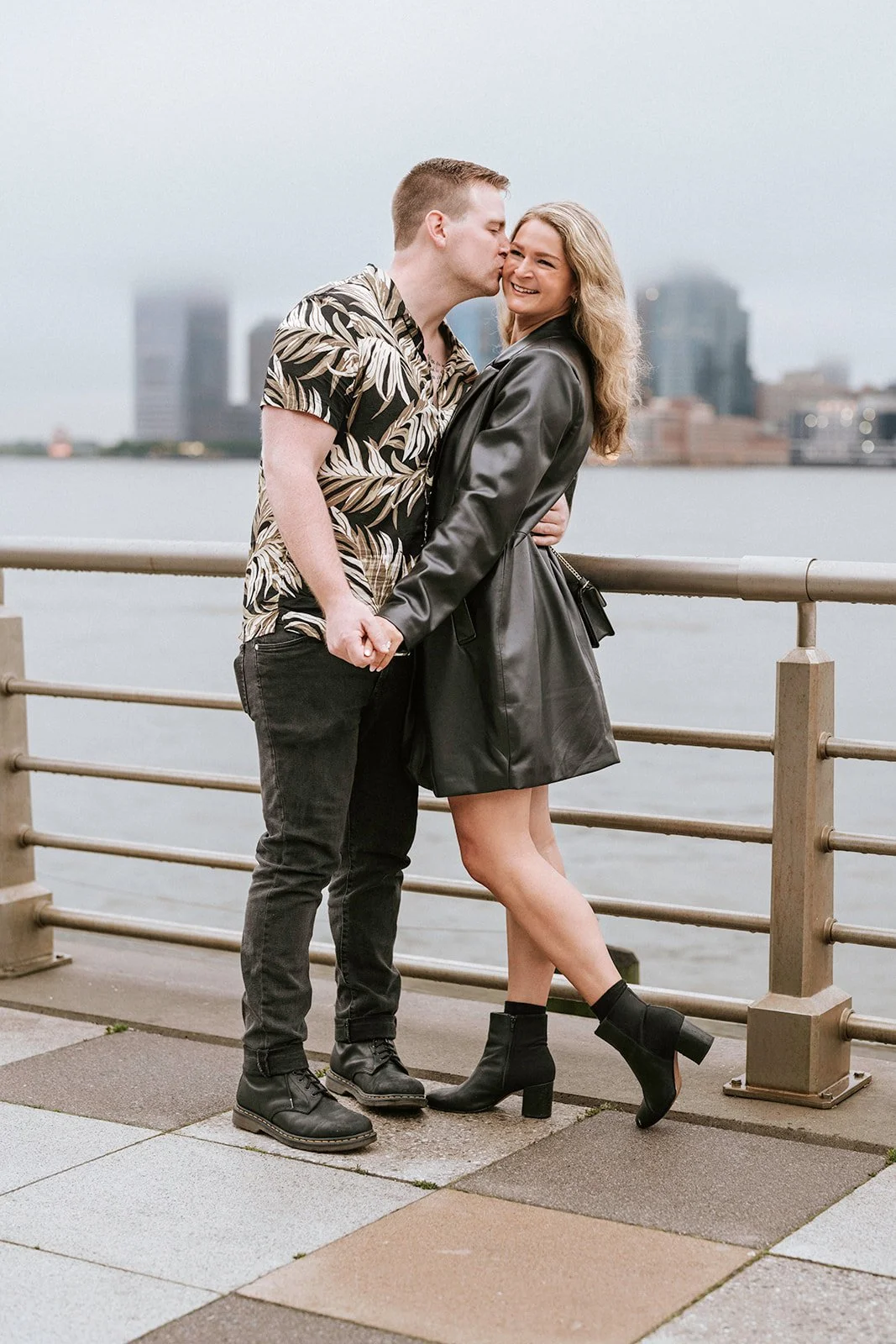 Edgy Wedding Proposal on West Side of Manhattan New York City