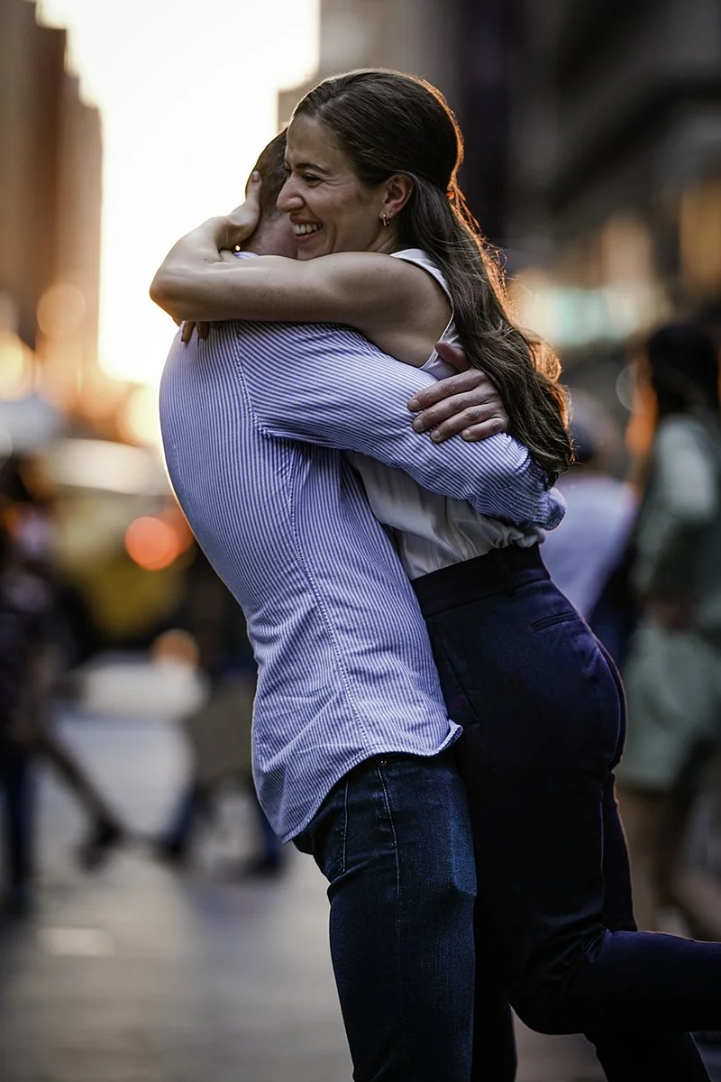 Sunset Wedding Proposal in Madison Square Park in New York City - New York, NY
