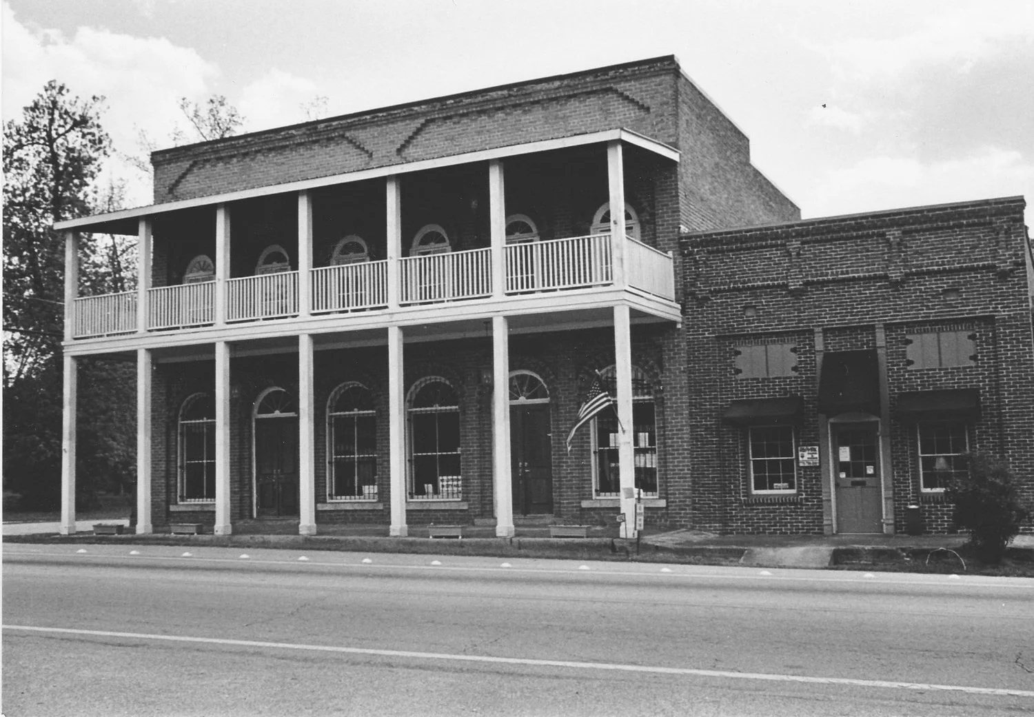 Historic Main Street buildings in Newborn Georgia