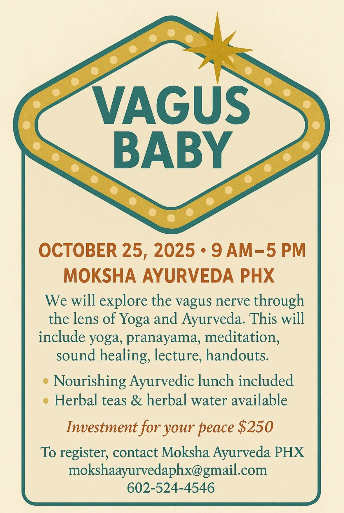 WORKSHOP: VAGUS BABY