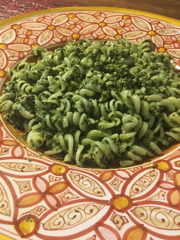 Dandelion Pesto Pasta