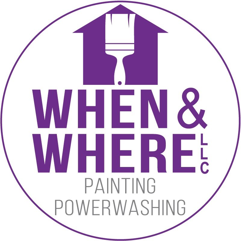round logo design paintbrush house