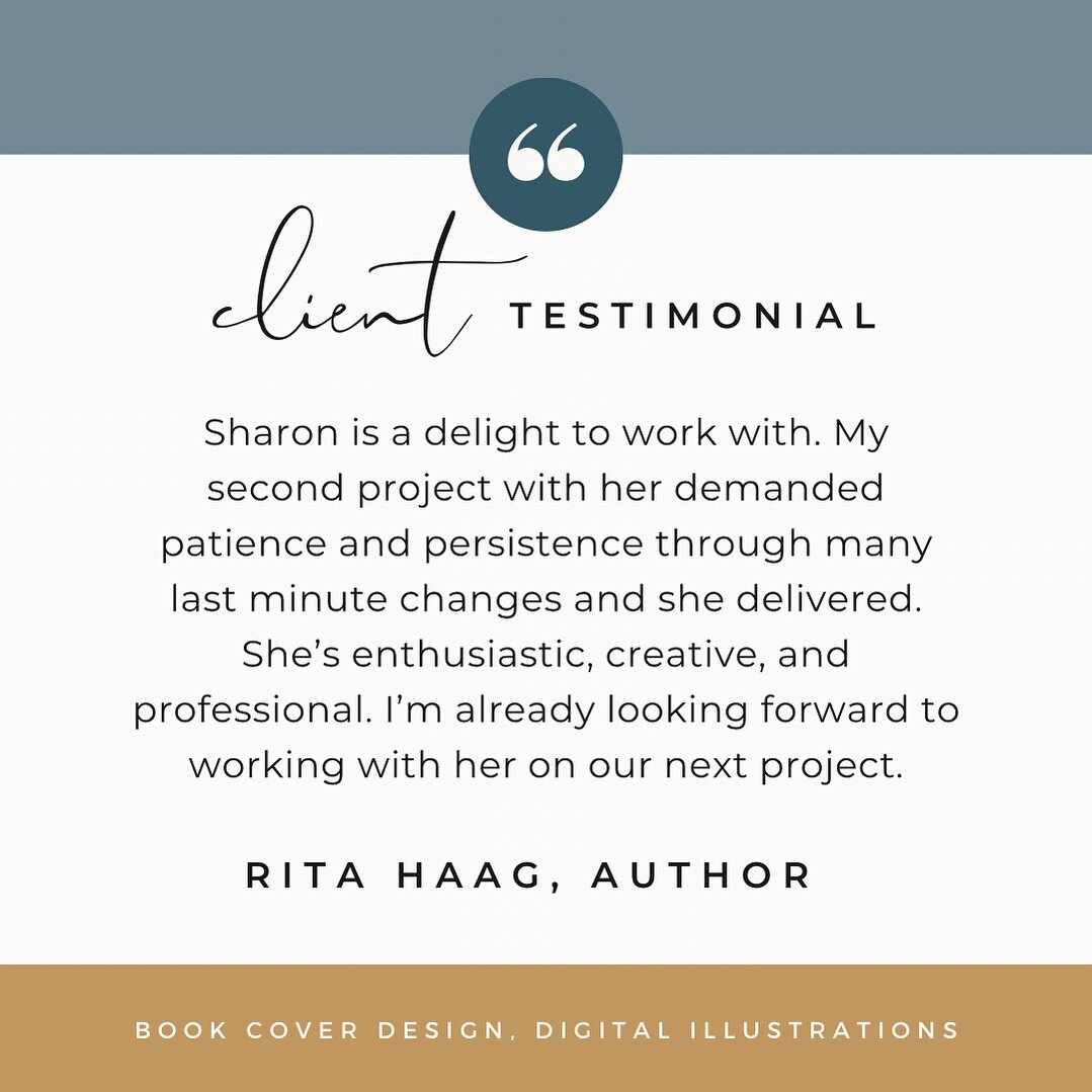 This is why I do what I do&hellip; Thank you for your kind words, Rita! #client-testimonial #bookcoverdesign #illustration-artist #websitedesign #logo-designer