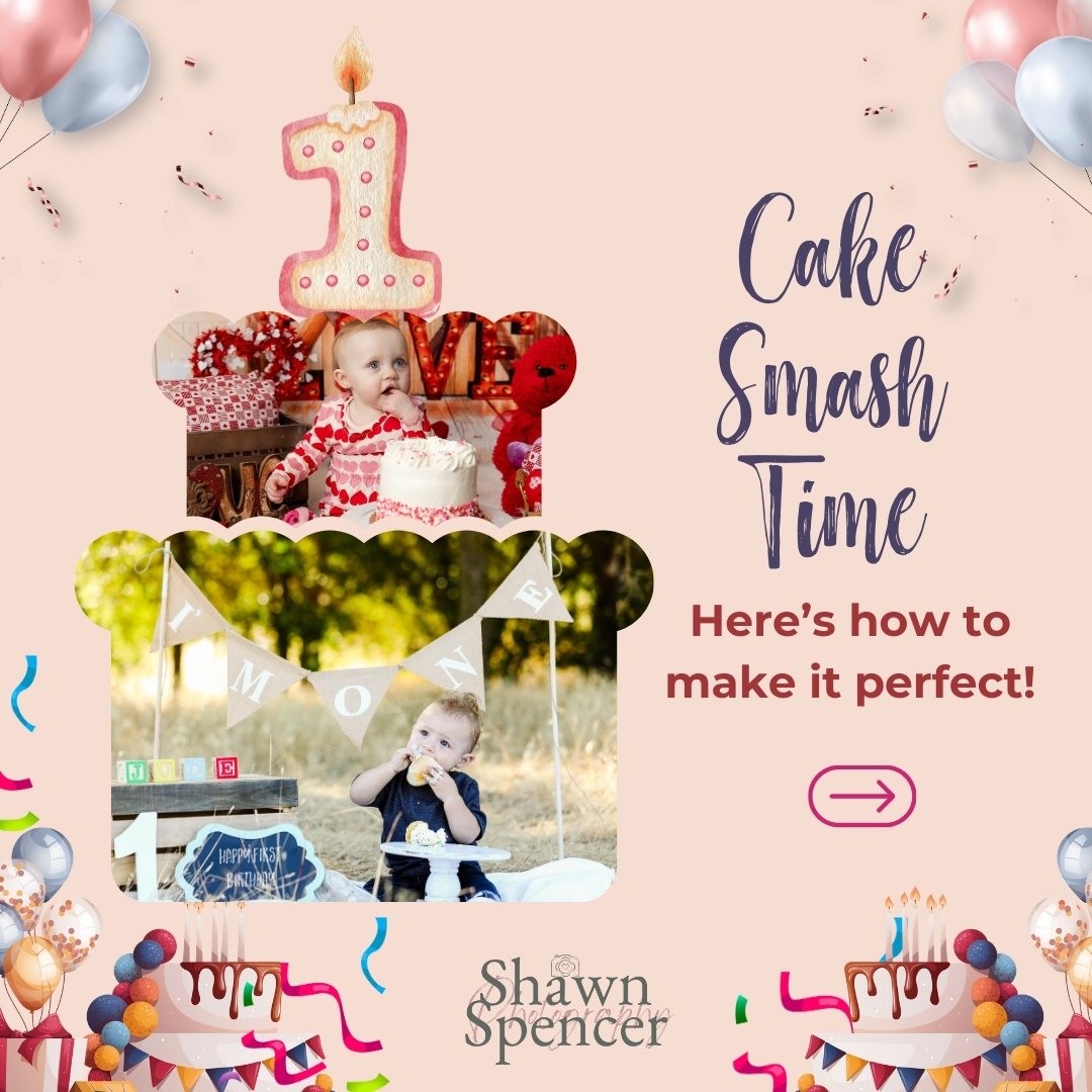 Cake smash time? Here&rsquo;s how to make it perfect! 🎂📸

1️⃣Simple cakes work best &ndash; No fondant, just fluffy frosting!

2️⃣Pick a fun theme! &ndash; Colors &amp; props make it extra cute.

3️⃣Let baby explore &ndash; Some kids dive in, other