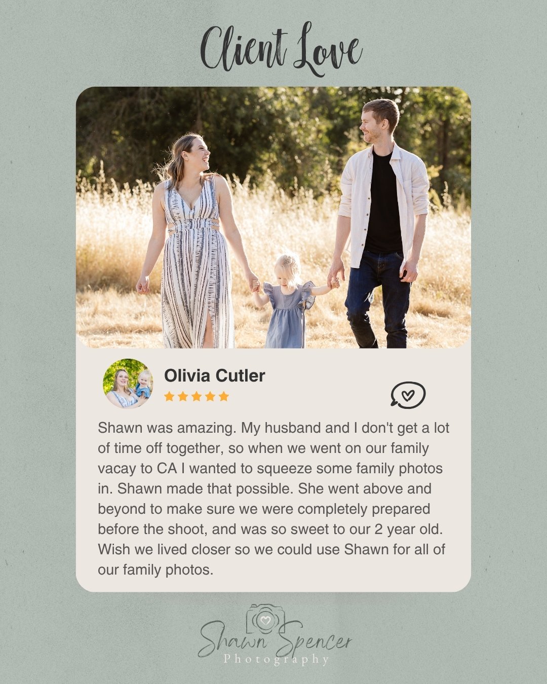 I&rsquo;m always so honored when families trust me to capture their memories&mdash;but when they send the kindest words after their session? It absolutely makes my day. 💛 Here&rsquo;s a little love from a recent client that reminded me exactly why I