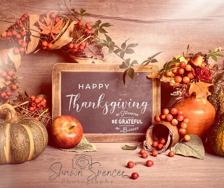 Grateful today and every day for the families, stories, and memories I get to capture. Wishing you a warm and joyful Thanksgiving! 🧡 Shawn Spencer Photography
