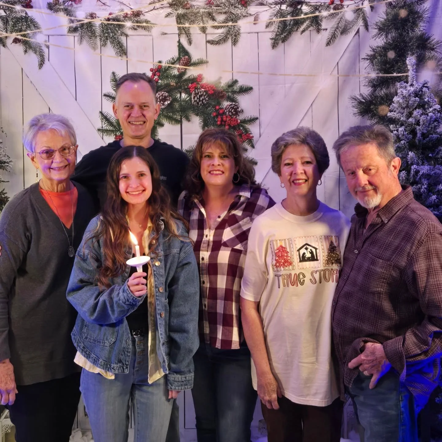 Christmas Eve service in Oklahoma with sun and weather at 76 today! Merry Christmas to all and to all a good night!!!