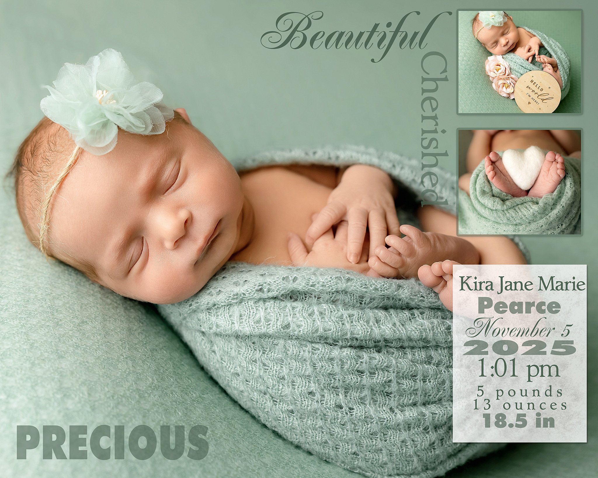 Welcome Baby Kira | A Soft, Sentimental Newborn Session With Meaningful Details