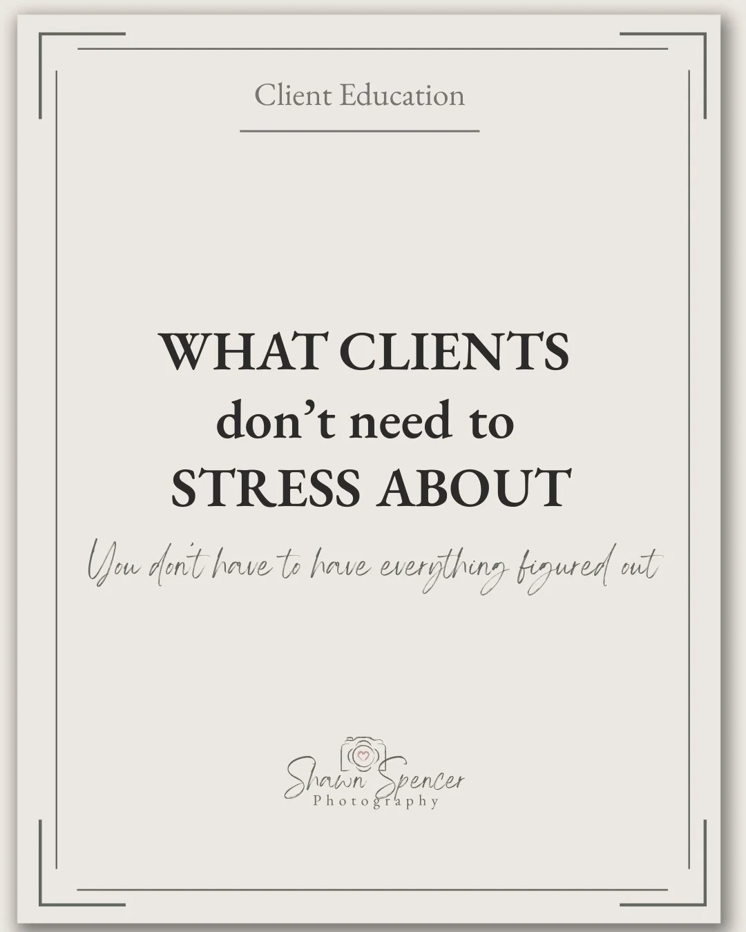 Before your session, there&rsquo;s one thing I always want clients to know: you don&rsquo;t need to stress.

You don&rsquo;t need to worry about posing perfectly, kids behaving the entire time, or knowing exactly what to do. That&rsquo;s all part of 