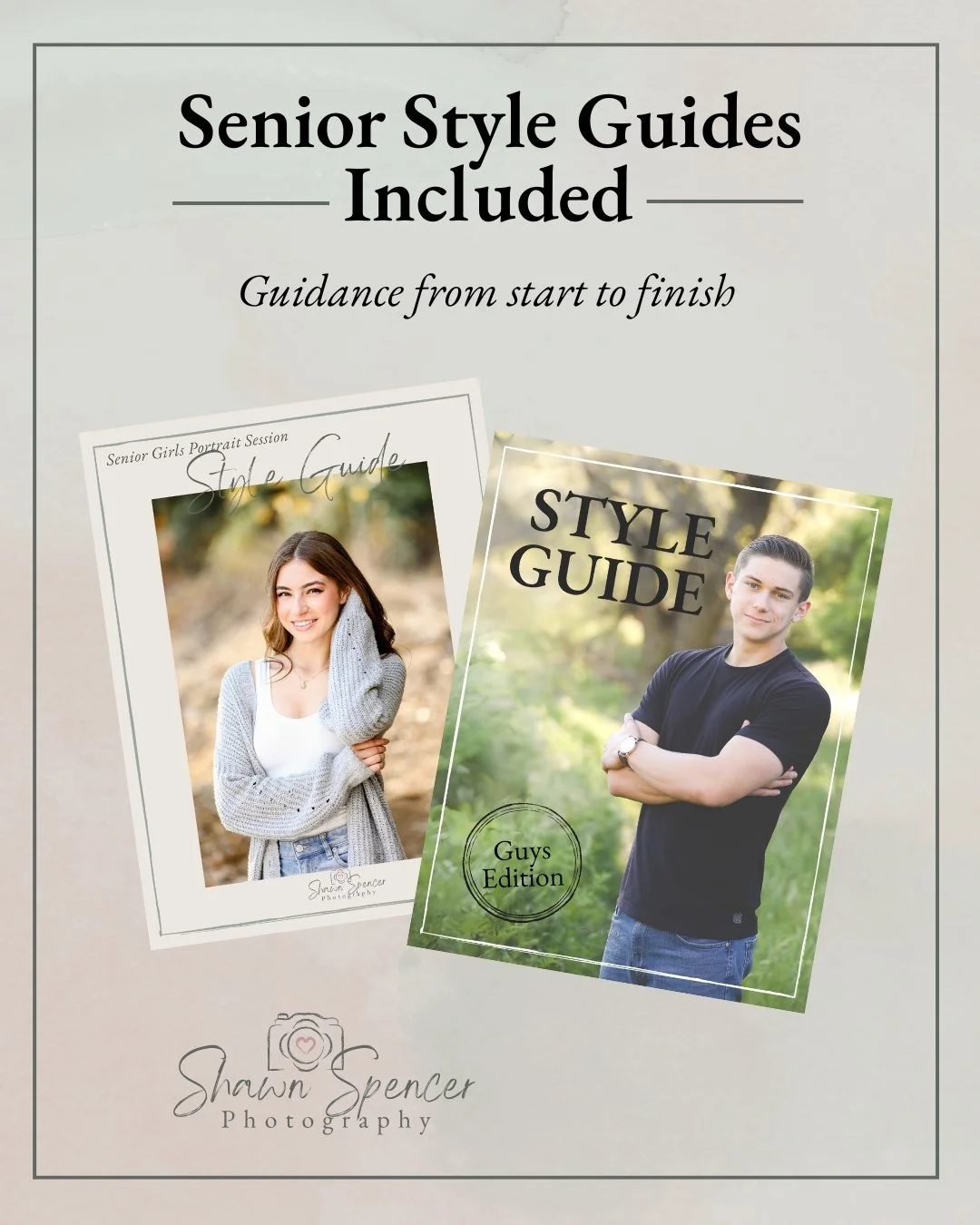 Need help with outfits for senior portraits? I&rsquo;ve got you covered 🤍

Outfits are one of the biggest stress points for seniors &mdash; and it doesn&rsquo;t have to be.

I provide style guides for both senior girls and senior guys to help with:
