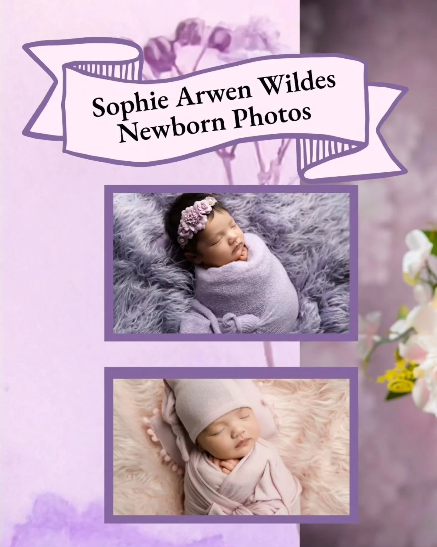 Soft pinks, gentle purples, and the tiniest little details 🤍

Sophie&rsquo;s newborn session was planned so thoughtfully by her mom &mdash; florals in the colors she loves, a meaningful Hello Kitty touch, and even a few cozy Christmas images since S