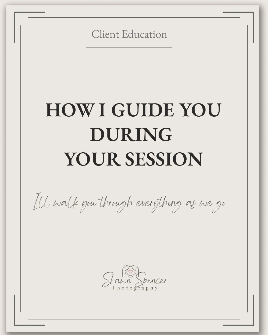 One of the most important parts of my job is guiding you during your session.

I give simple direction, encourage natural movement, and adjust things as needed so nothing feels forced or awkward. You&rsquo;re never expected to perform or get it right