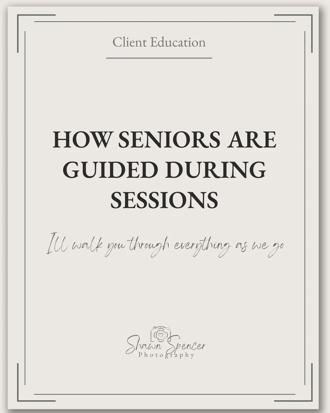 How seniors are guided during sessions

One of the most important parts of my role during senior sessions is guidance.

I use simple prompts, movement, and encouragement to help seniors feel comfortable in front of the camera. Nothing is stiff or ove