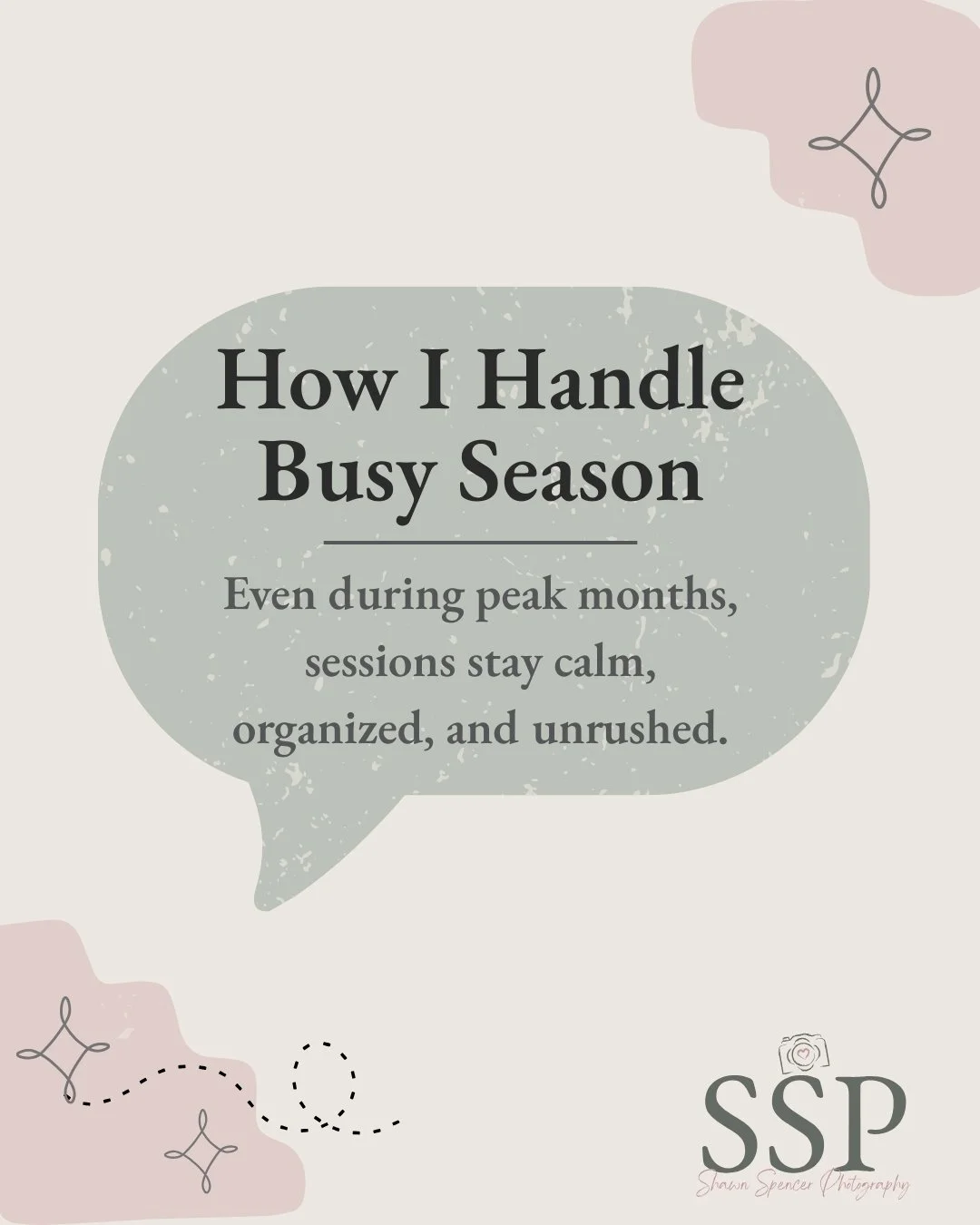 How do you manage such a busy season?

Experience, planning, and communication make all the difference. I stay organized, plan ahead, and build flexibility into my schedule so clients feel supported &mdash; even during peak season.

Busy doesn&rsquo;