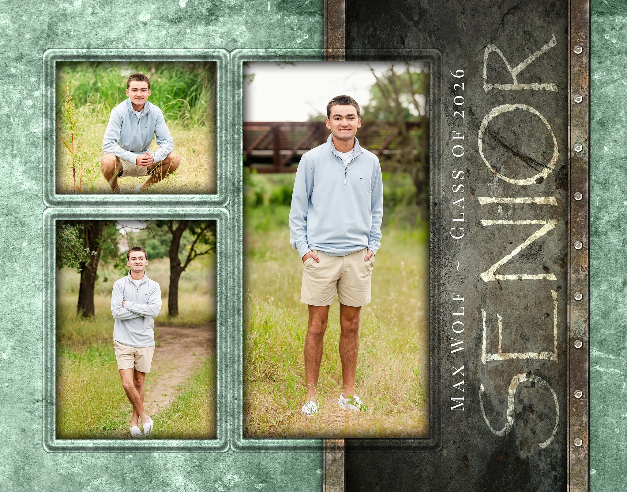 Max Wolf Senior Photos at Jack Hill Park, Elk Grove CA.