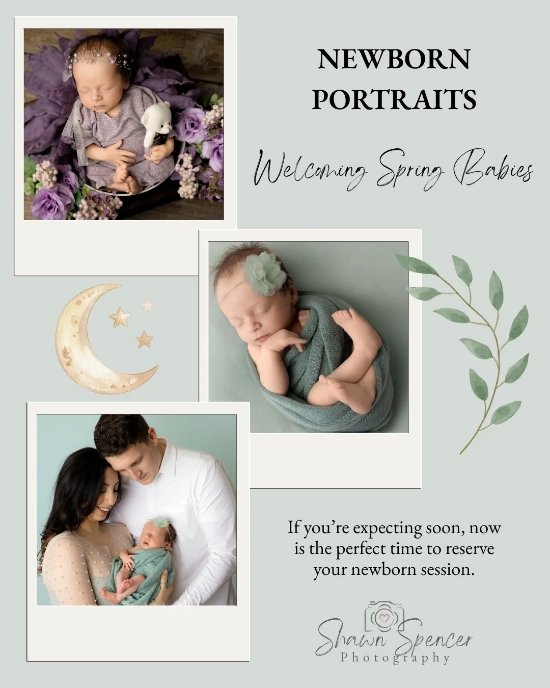 Welcoming Spring Babies

Those first days with a newborn truly go by in a blink.

Newborn sessions are calm, cozy, and completely baby-led, with plenty of time for feeding, soothing, and snuggles.

I provide everything needed for your session and gen
