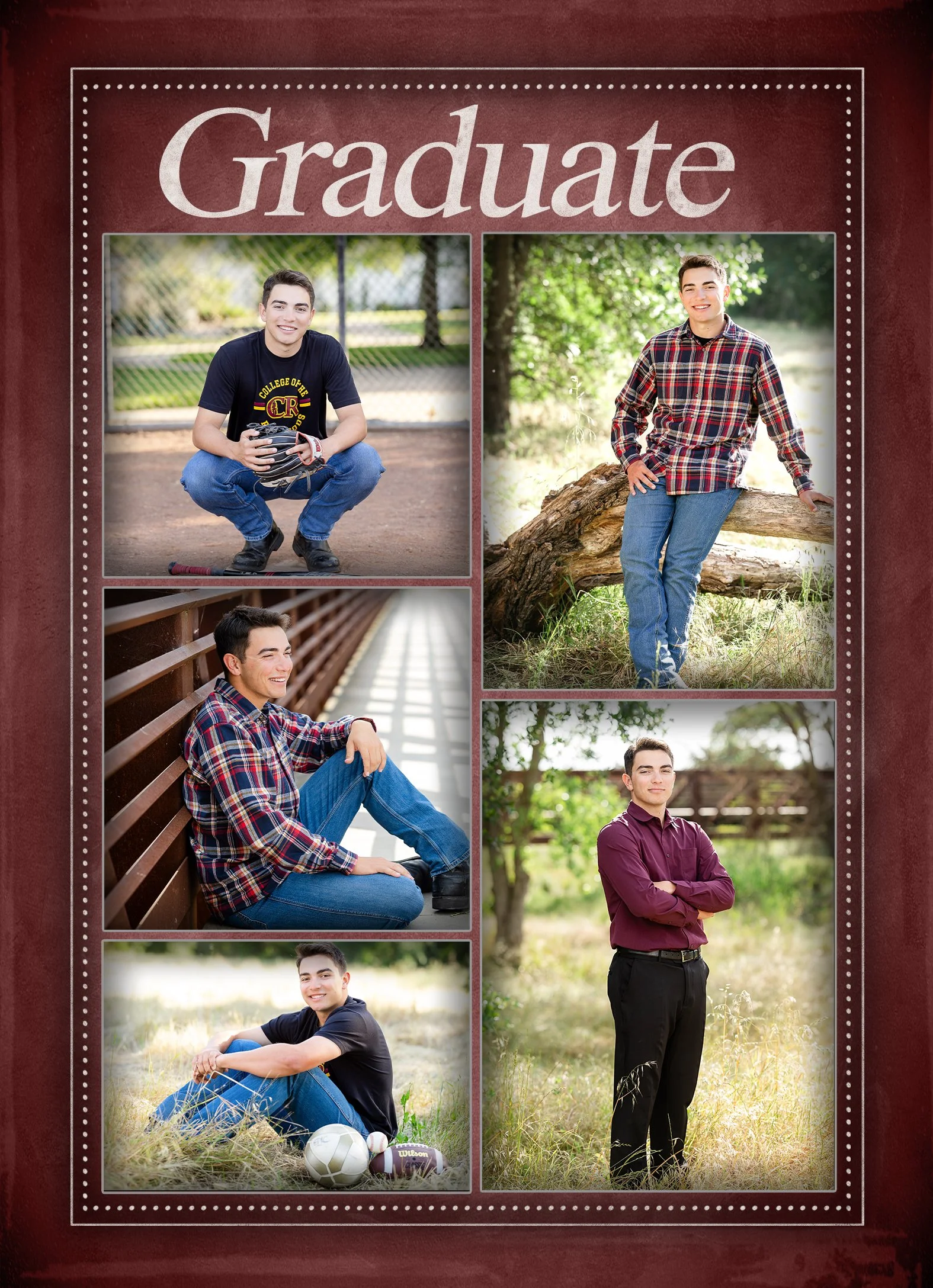 Joey DeMarco Senior Photos, Jack Hill Park