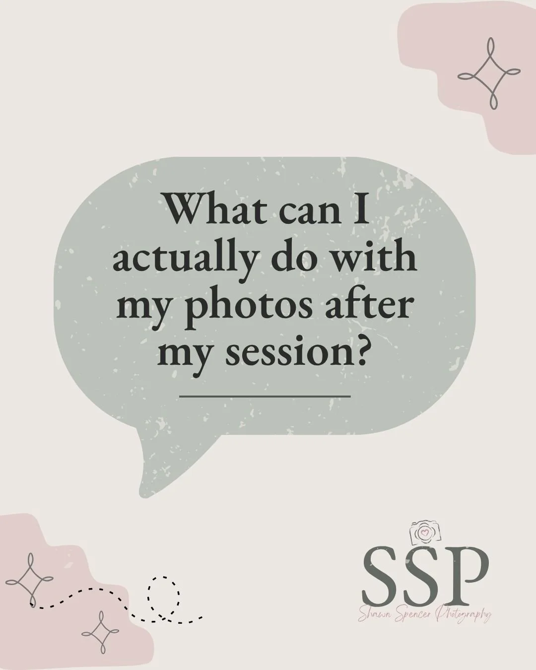 What can you actually do with your photos after your session?

It&rsquo;s something a lot of people wonder about, especially if this is your first professional session.

Your gallery isn&rsquo;t just for downloading images&mdash;it&rsquo;s also a ful