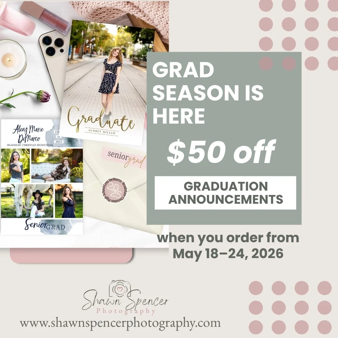 Graduation Season Is Here &mdash; Don&rsquo;t Forget the Announcements

Offer: $50 off graduation announcements

For a limited time in May, seniors and college grads can enjoy $50 off graduation announcements when ordering through their gallery.

Per