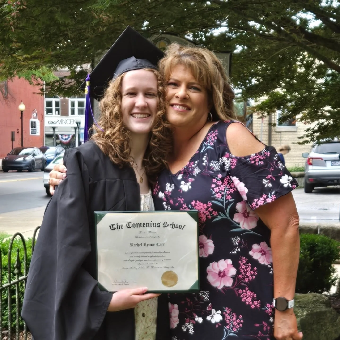 Congratulations to my niece Rachel for graduating from high school today. Im so proud of you and love you so much!! Glad I got to be here with you!