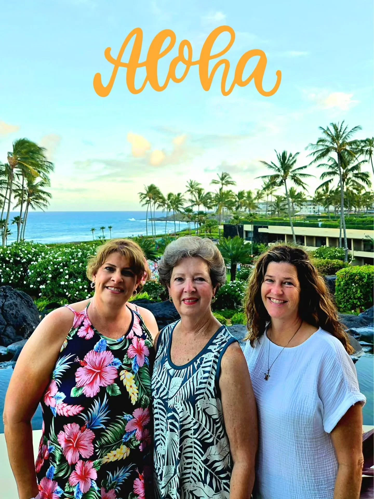 Aloha from Kauai. Beautiful evening last night and daily morning view!!!