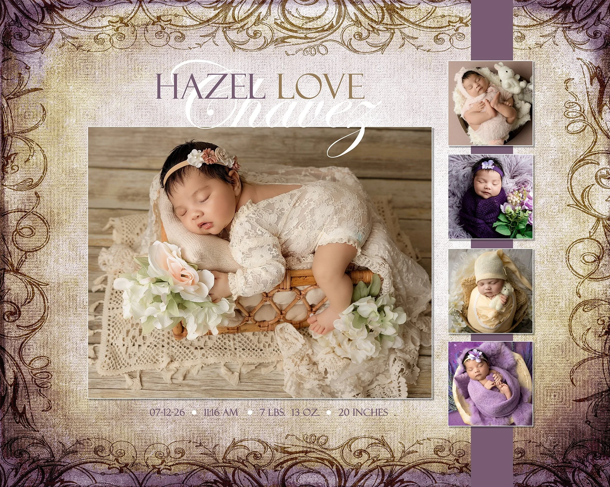 Soft Florals for Baby Hazel Love Chavez