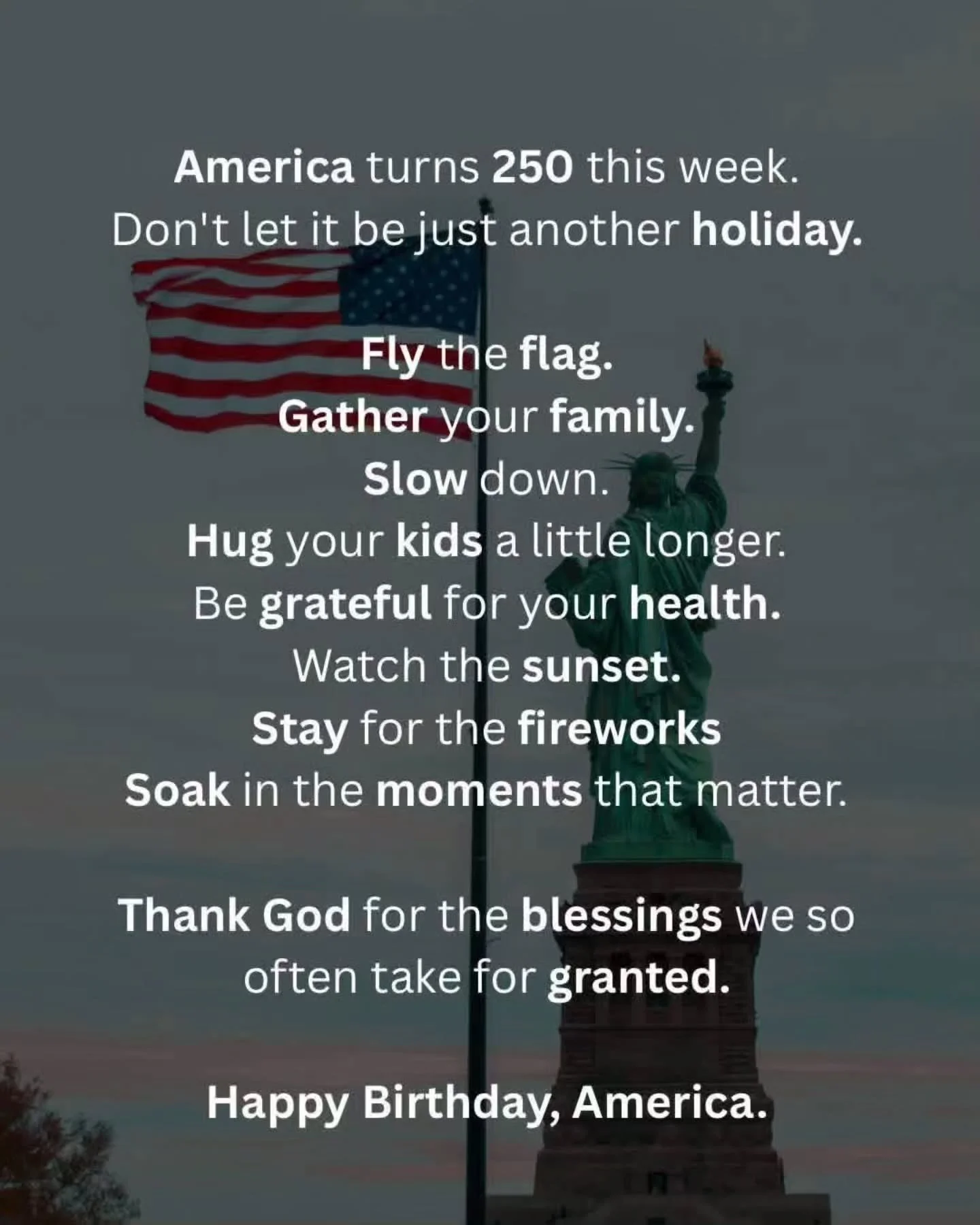 HAPPY 250TH BIRTHDAY TO USA!!!
