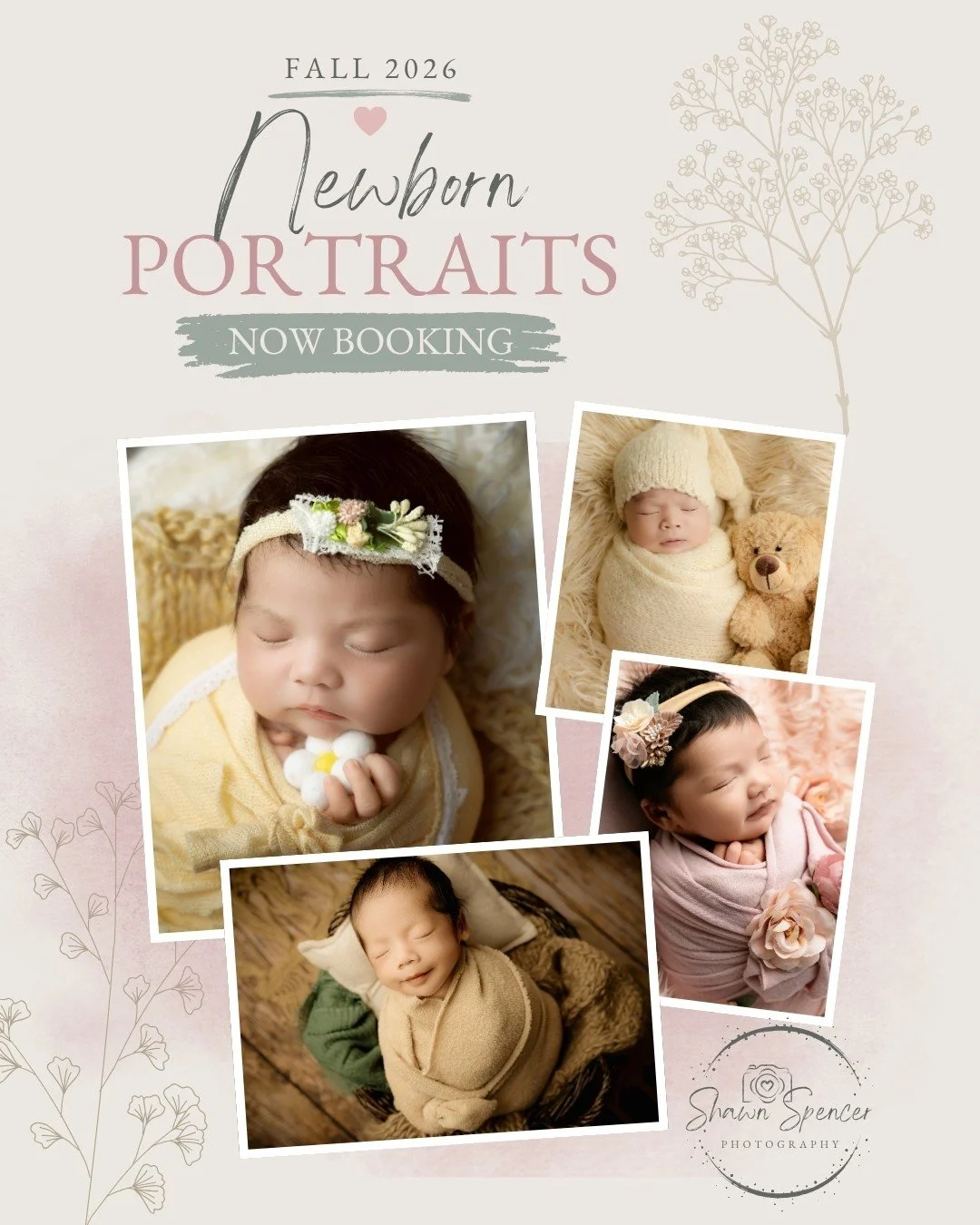Newborn sessions aren&rsquo;t about getting a brand-new baby to cooperate with a schedule.

They&rsquo;re about slowing everything down.

Your baby may need to eat halfway through a setup. A wrap may need to be adjusted. Sometimes we need a few extra