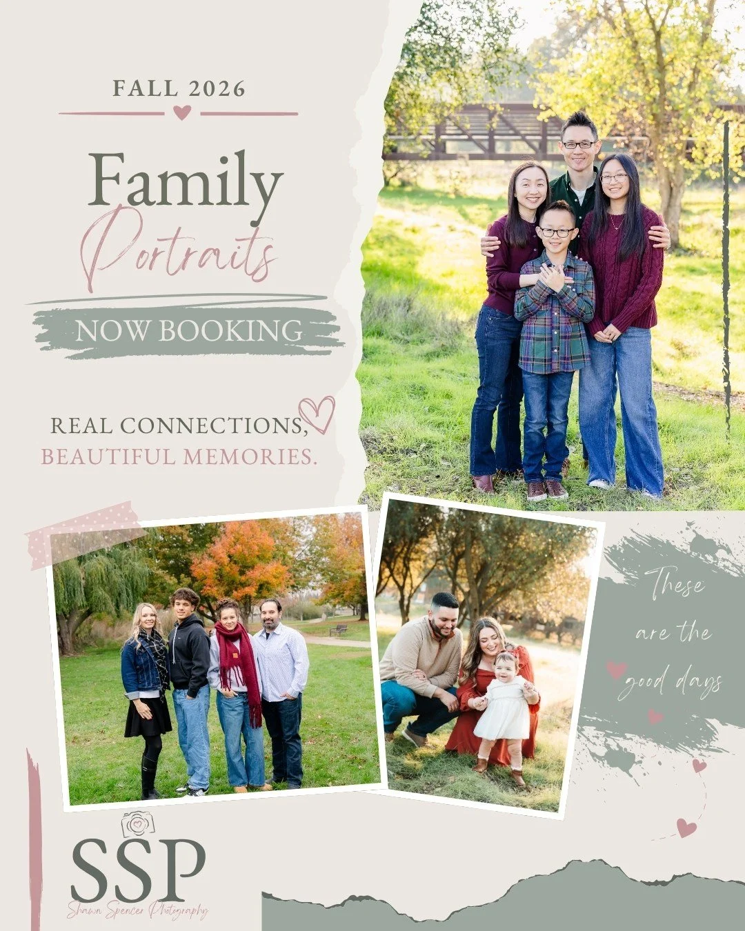 Sometimes the hardest part of family photos is simply getting them on the calendar.

There are outfits to figure out, everyone&rsquo;s schedules to coordinate and, if you have younger children, the inevitable question of whether they&rsquo;ll actuall