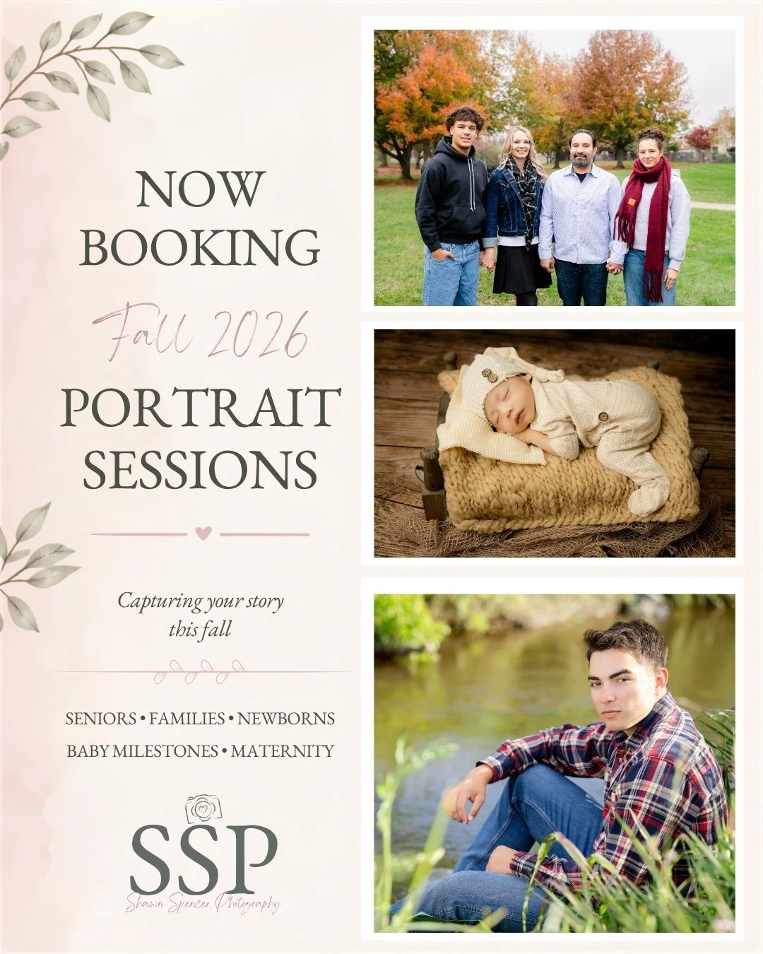September is here, and I&rsquo;m officially heading into one of my favorite stretches of the year behind the camera.

Fall brings such a fun mix of sessions. One evening I may be photographing a high school senior, another evening a family I&rsquo;ve