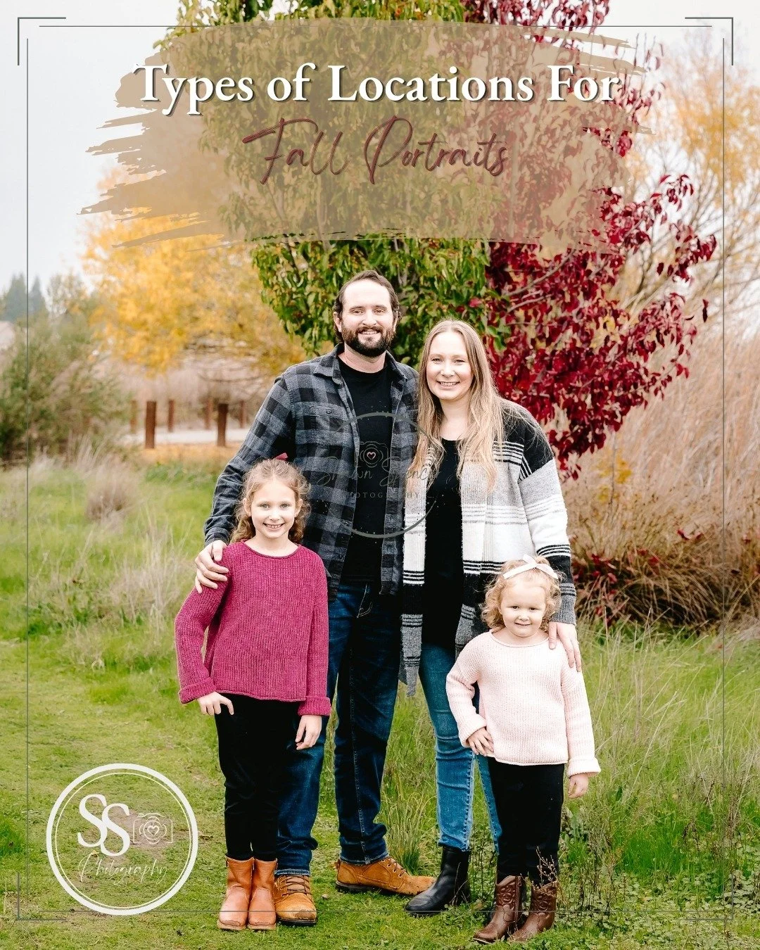 One of the things I love about outdoor portraits is how much the location can change the overall look of your photographs.

You might be drawn to lots of greenery and trees, an open natural landscape, rustic details, interesting architecture or those