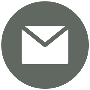 Email icon within a gray circle