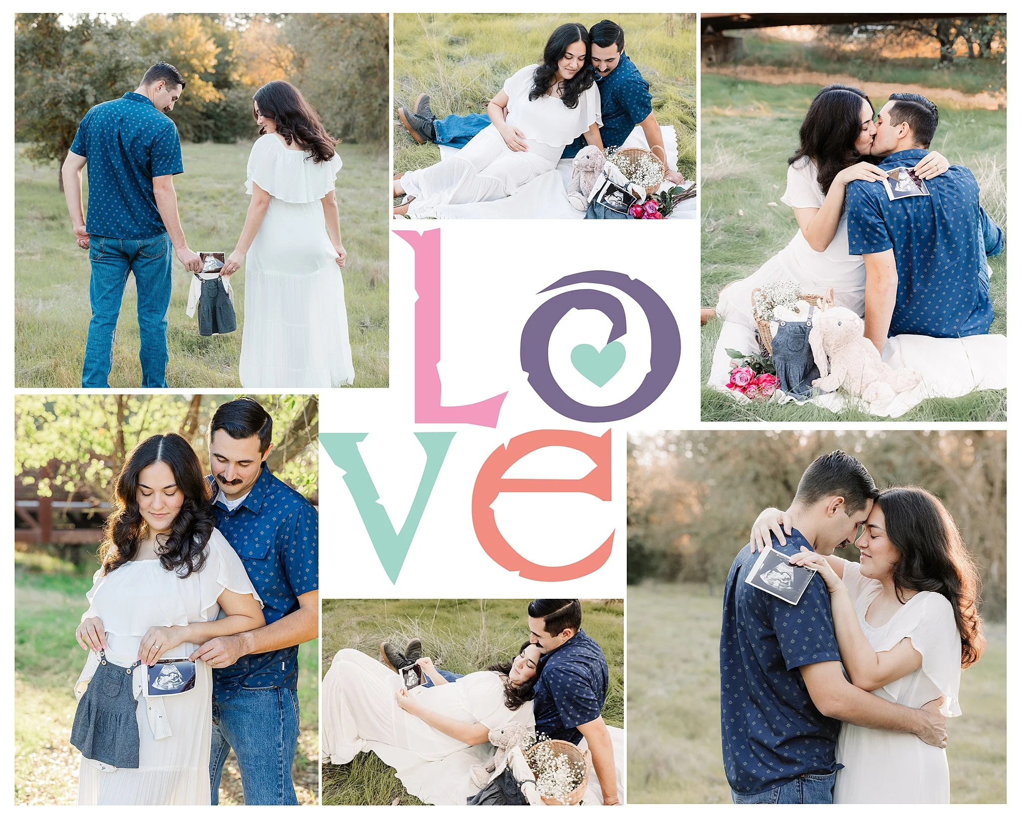 Elk Grove maternity photography session at Jack Hill Park featuring Rebecca and Bryant Cuneo celebrating their baby girl