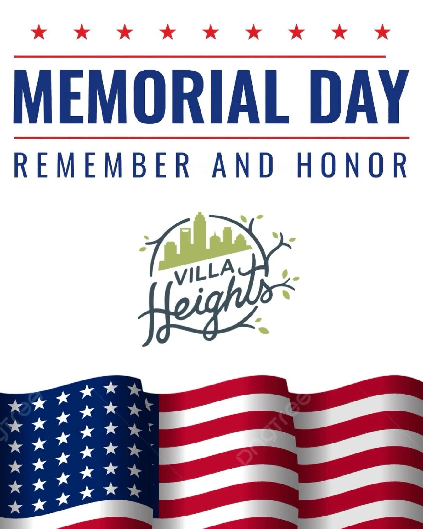 Wishing all our neighbors a very happy and safe Memorial Day weekend!  And taking the time to honor and remember all who lost their lives in service to the USA and our allies. 

Happy Memorial Day! 🇺🇸