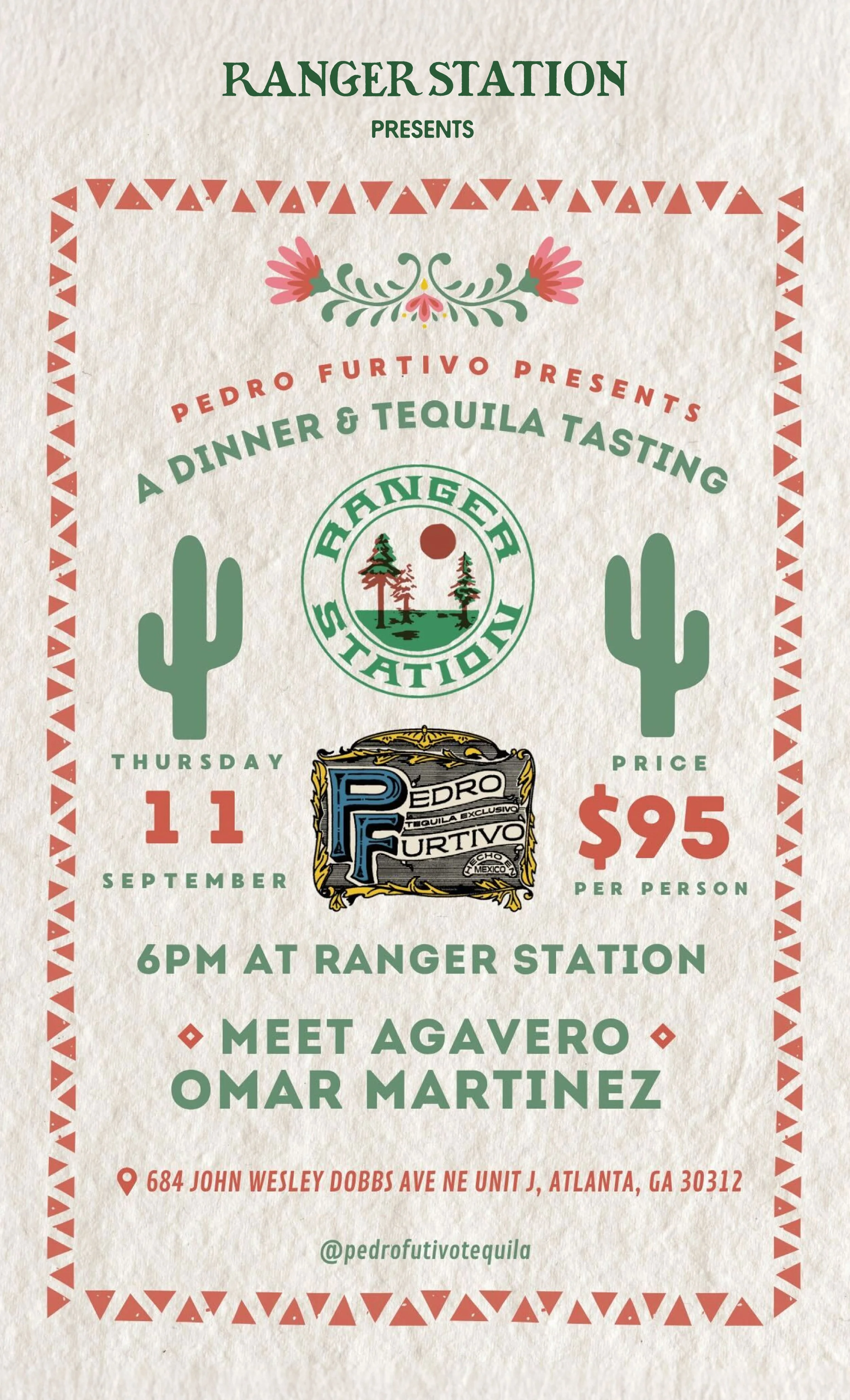 A dinner and tequila Tasting