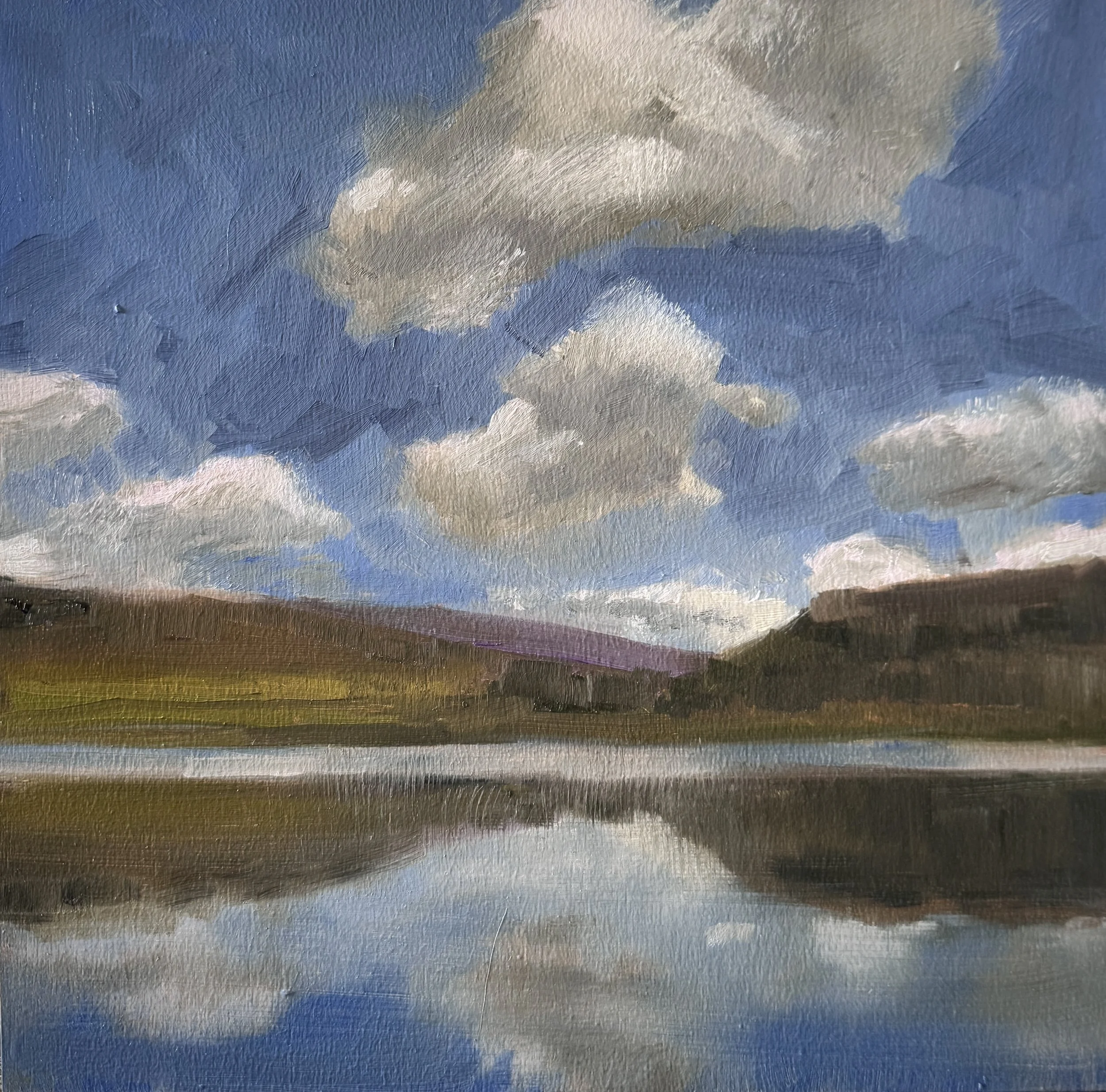 Hope Valley Cloud Study - Oil on Panel