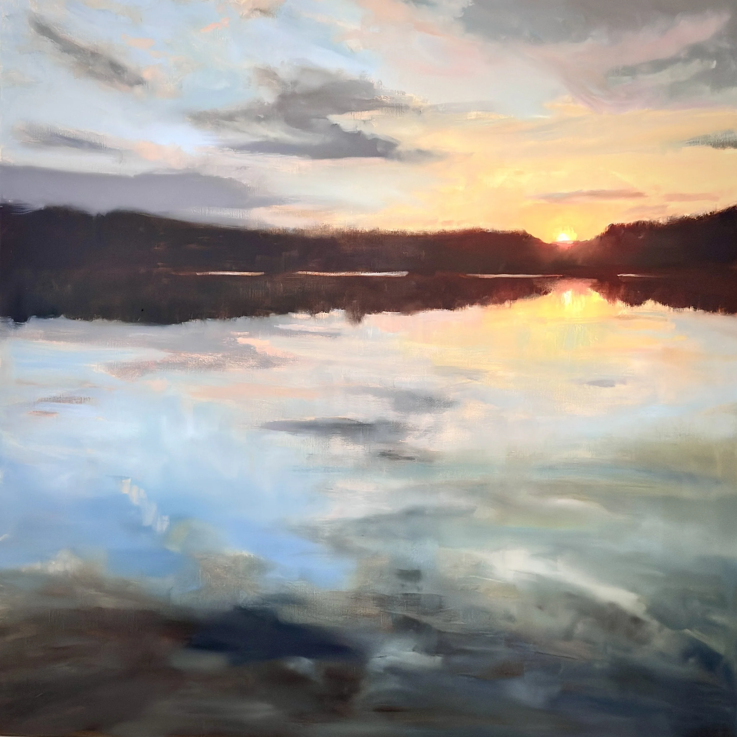 Sky Reflected, oil on linen, 91x91cm