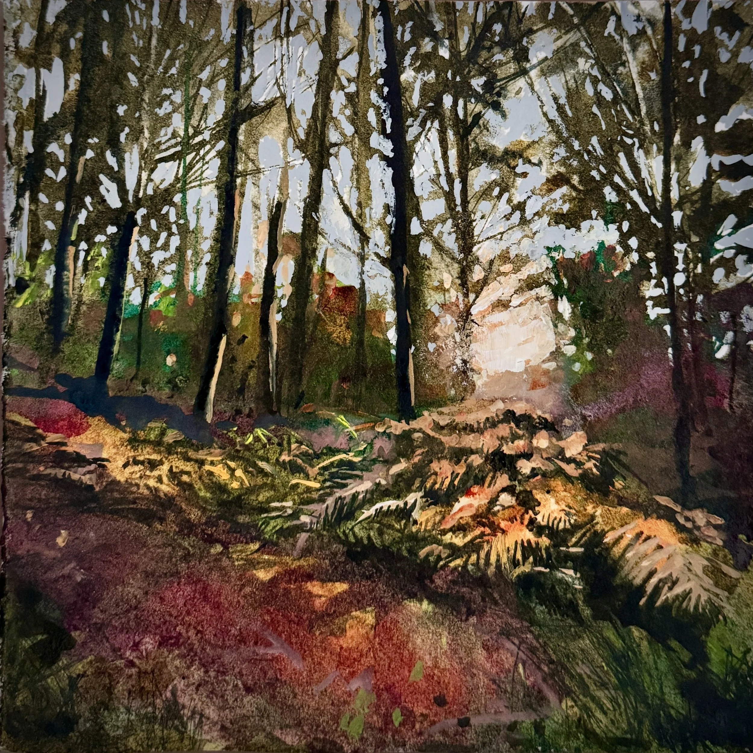 Autumn Light, mixed media, 20x20cm 