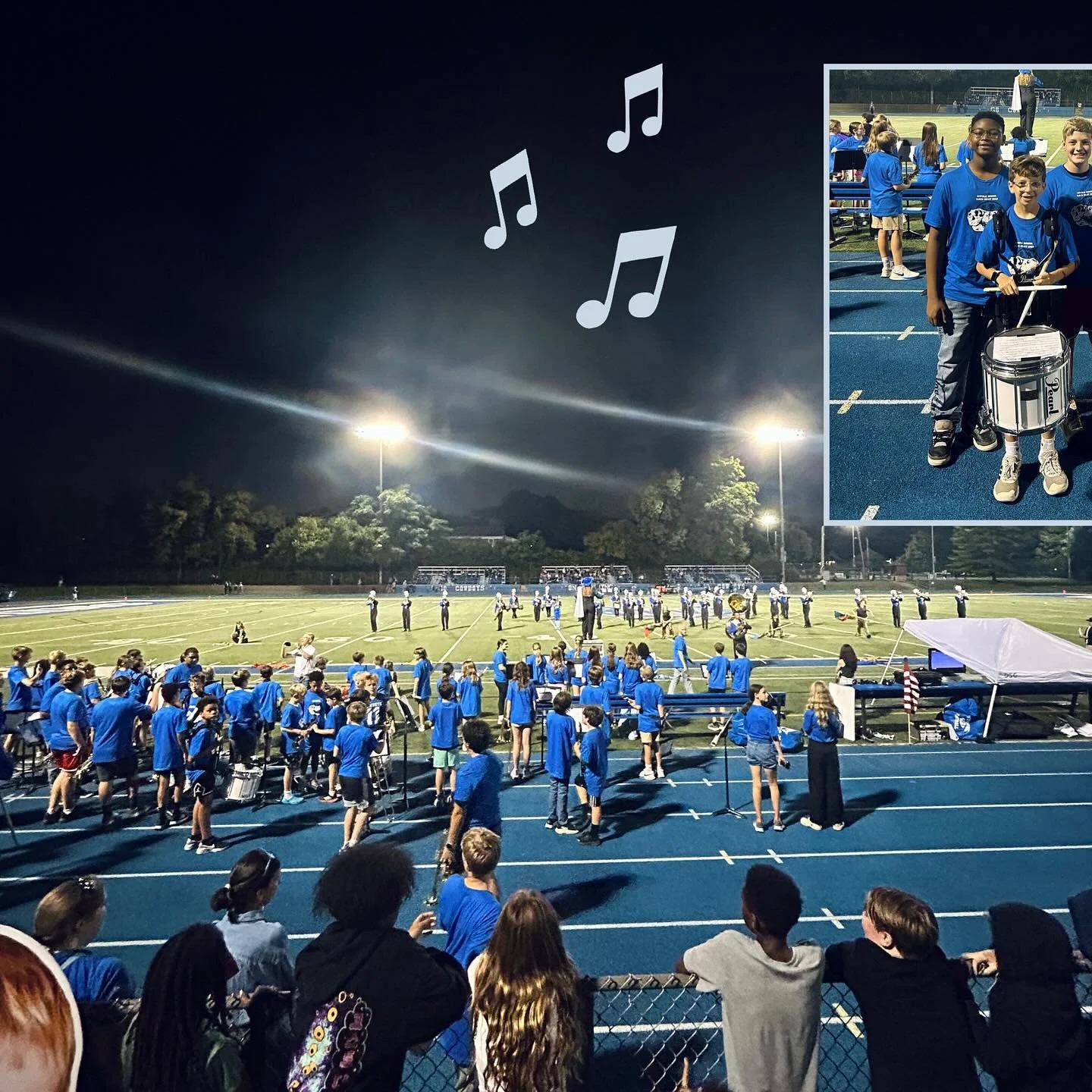 Thank you to all who showed up to support middle school band night at yesterday&rsquo;s football game! The Jurassic Park theme song was a roaring success and we even had a few dinosaurs make an appearance! Good job students &amp; go cowboys! 🦖