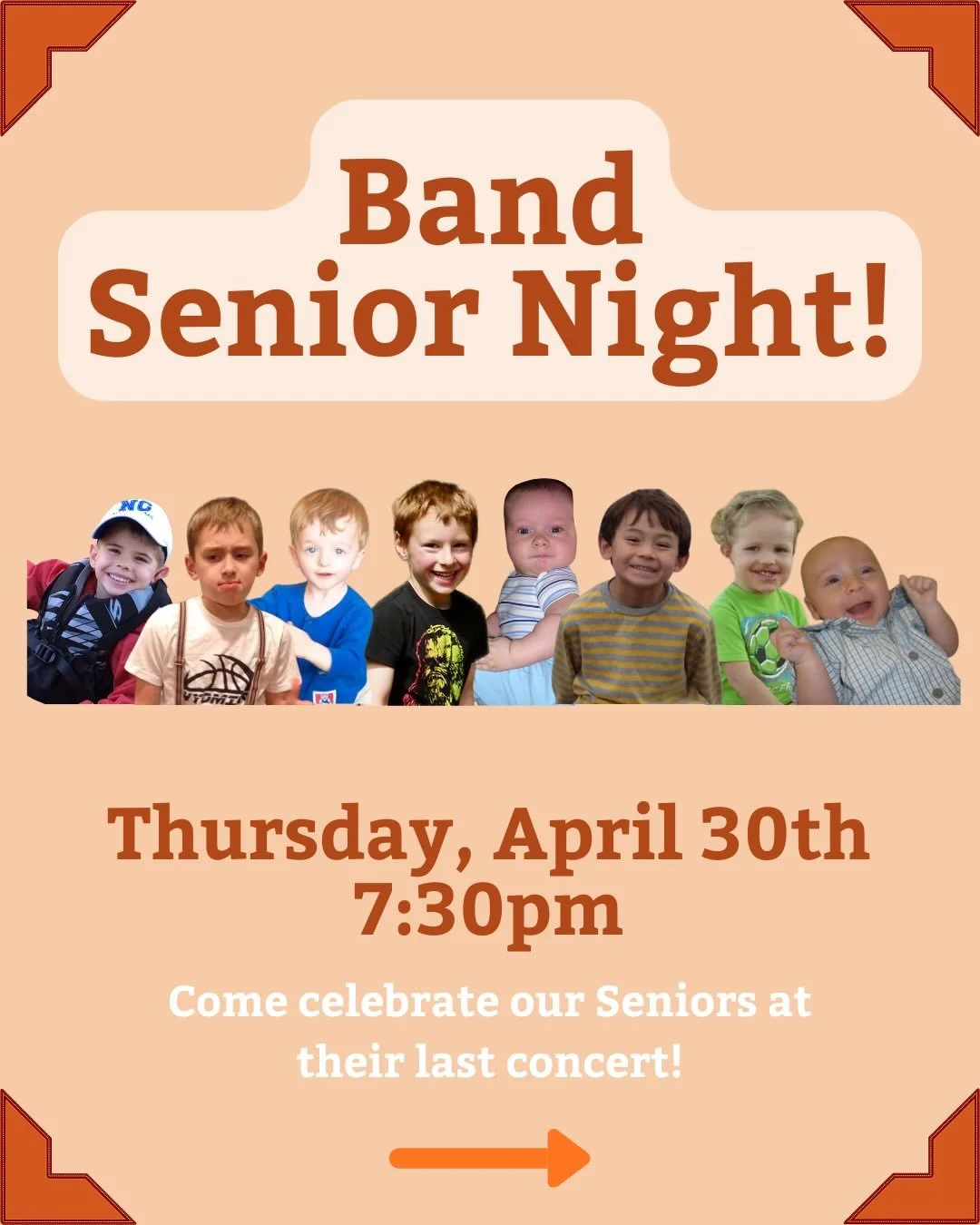 WHS Band Concert tonight at 7:30 in the Pendery Auditorium! Join us in celebrating our Seniors for their last high school concert! 
We are so proud of you Seniors! 💙