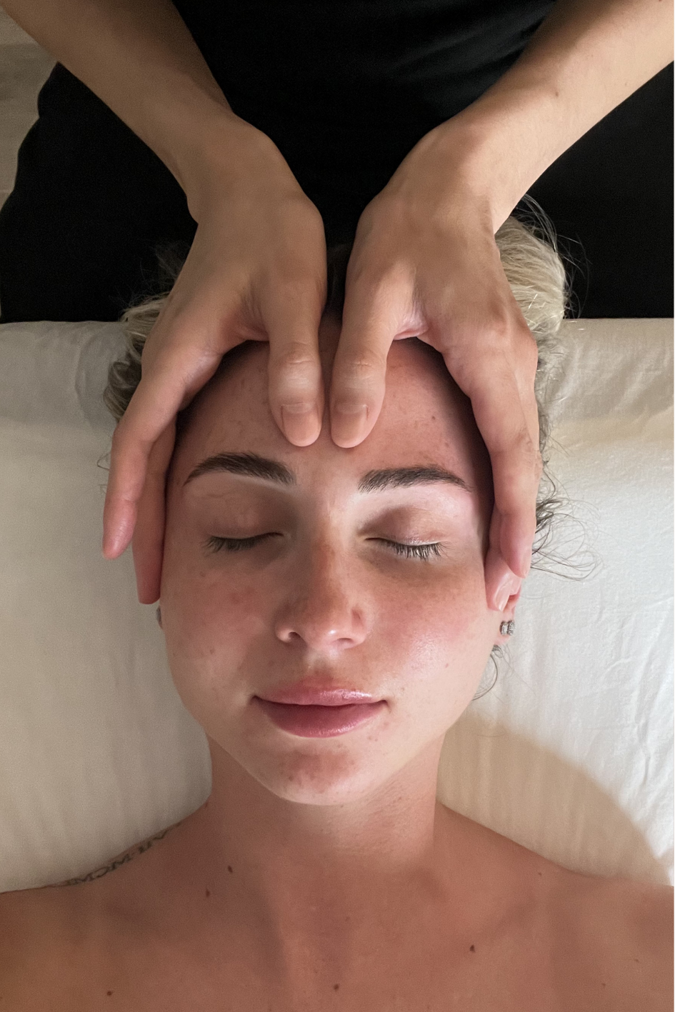 Face massage for jaw tension Burnaby