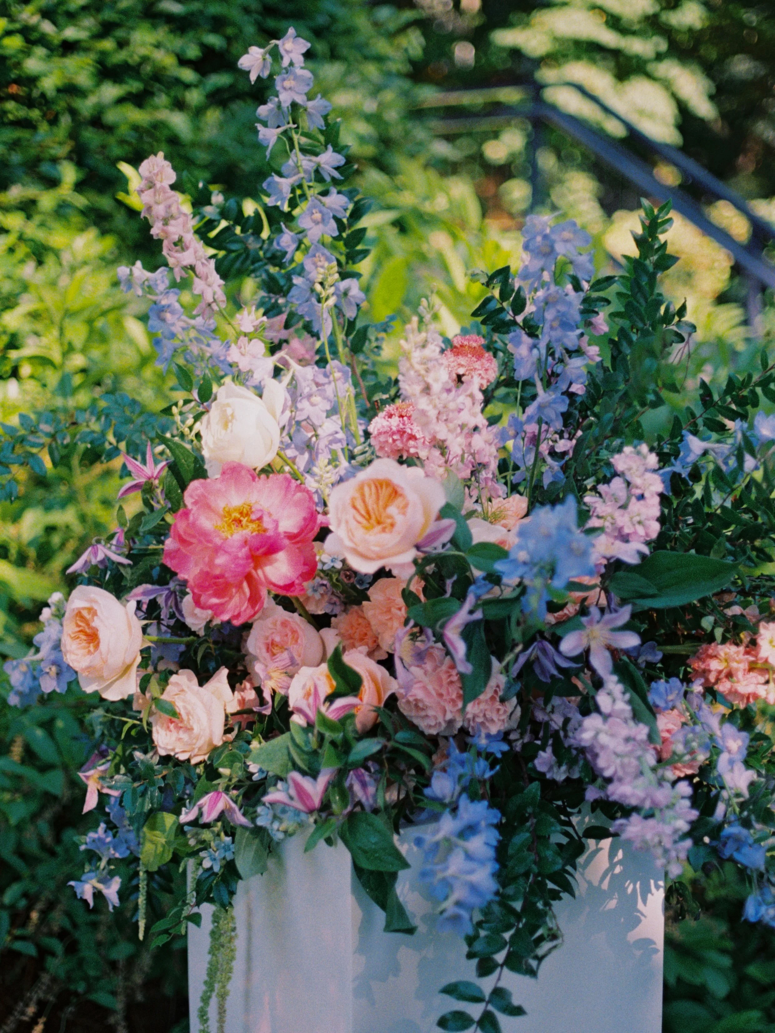 got some film back from this summer&rsquo;s weddings! i loved how these pieces turned out. clematis adds such a whimsical touch with its star shapes! 🦋

books are open to 2027 weddings! head over to our website to learn more and schedule a consultat